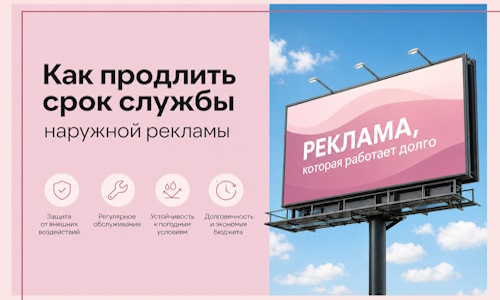 Как продлить срок службы наружной рекламы в  Сальске