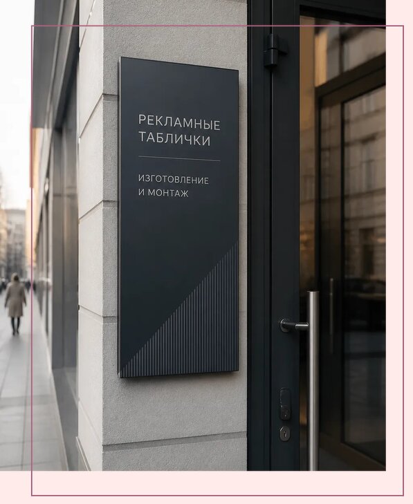 Рекламные таблички в Сальске по цене от 4576 р. | Аванза-Слс