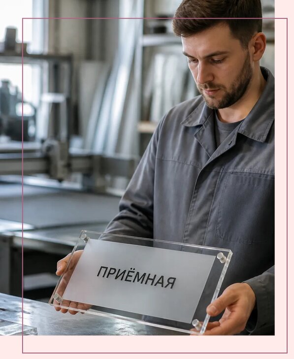 Таблички из оргстекла на заказ в Сальске от 3966 р. | Аванза-Слс
