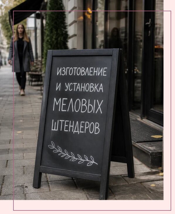 Меловые штендеры в Сальске по цене от 6609 р. | Аванза-Слс